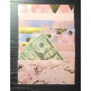 8 foil laminated cash envelopes
